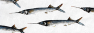 Gyotaku - Cardume de Agulhas - Gyotaku de 2018 Gyotaku - Cardume de Agulhas - Gyotaku de 2018
